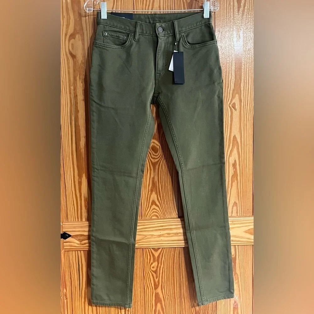Banana Republic Men's Army Green Traveler Pant Slim Fit Stretch